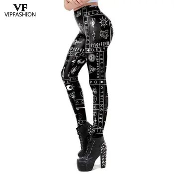 

VIP FASHION New Arrival Fashion Women Diablo Gothic Style Skinny Leggings Streetwear High Waist Jeggings Trousers Drop Shipping
