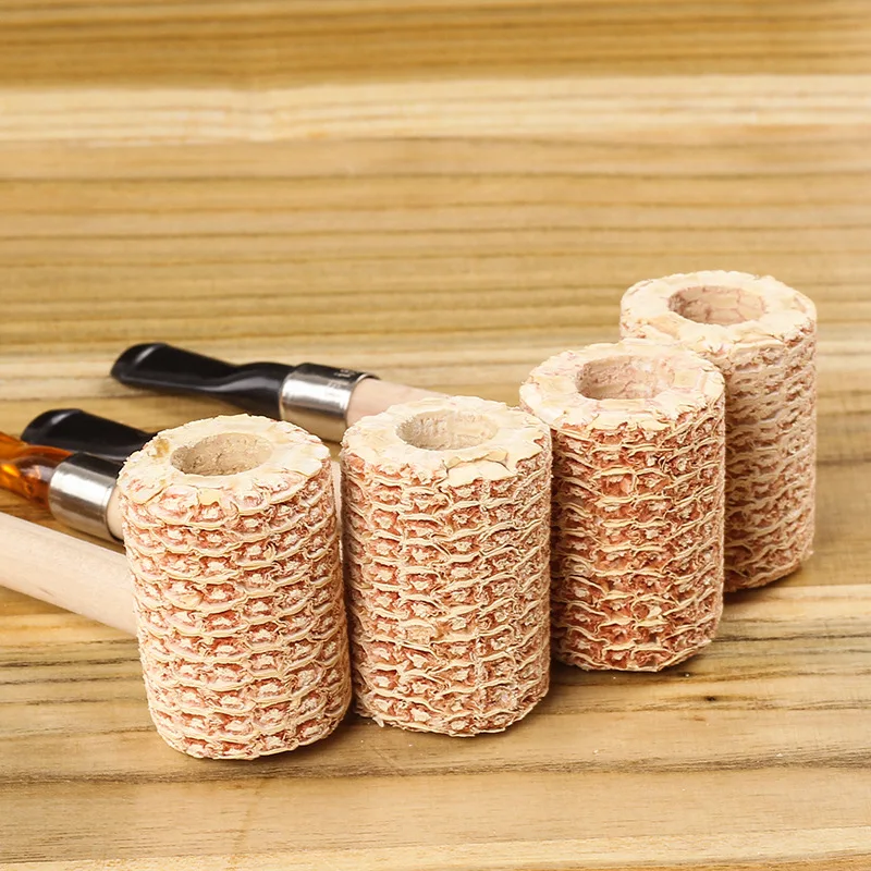 Corn Tobacco Pipe Medium Lengthened Straight Cigarette Pipes Smoking Pipe Smoking Cigarette Holder Mouthpiece Accessories