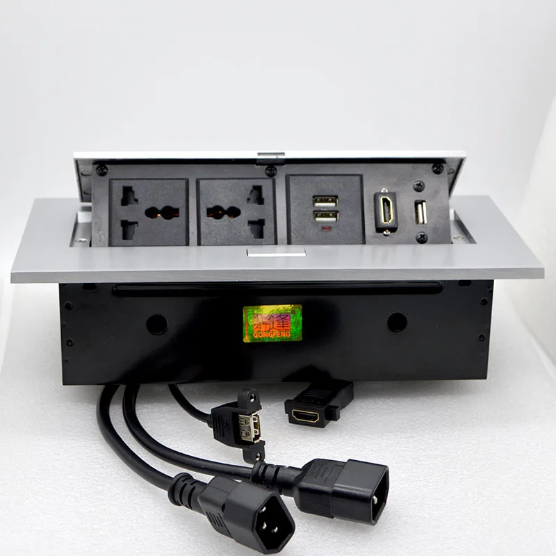 Pop up tomada de mesa personalizado multimídia