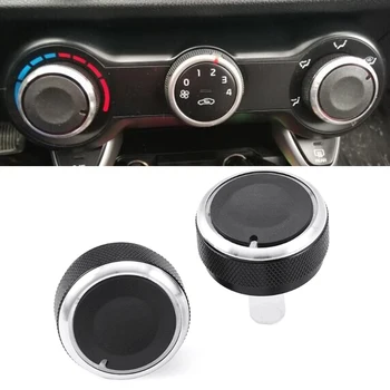 

AC Knob Car 2PCS Air Conditioning Heat Control Switch Knob For Kia Rio 4 X-line 2018 2019