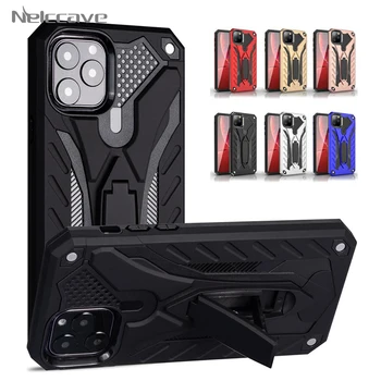 

10Pcs Shockproof Military Drop Tested Silicon Case For iPhone 11 Pro XS Max XR X 8 7 6 6S Plus SE 2020 Kickstand TPU Cover Shell