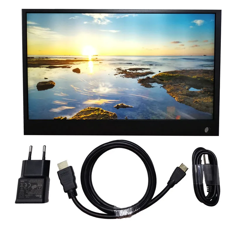 

12-inch portable display HD1080PS4 Xbo x360 Raspberry Pi Point-to-point HD IPS full viewing angle USB5V DC12V2A wide power solut