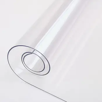 

Soft Glass Tablecloth Transparency PVC table cloth Waterproof Oilproof Kitchen Dining table cover for rectangular table 1.0mm