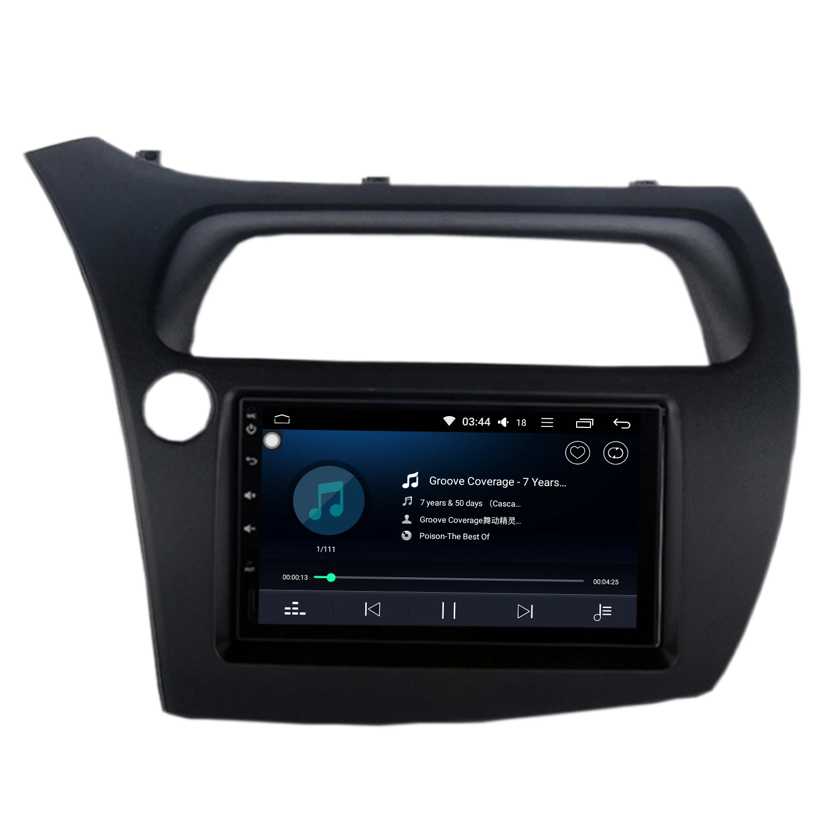 Top COIKA 7" Octa Core Android 8.1 System Car GPS Navi Radio For Honda Civic Hatchback 2006-2012 WIF 4+64GB RAM Head Unit IPS DSP 4G 2