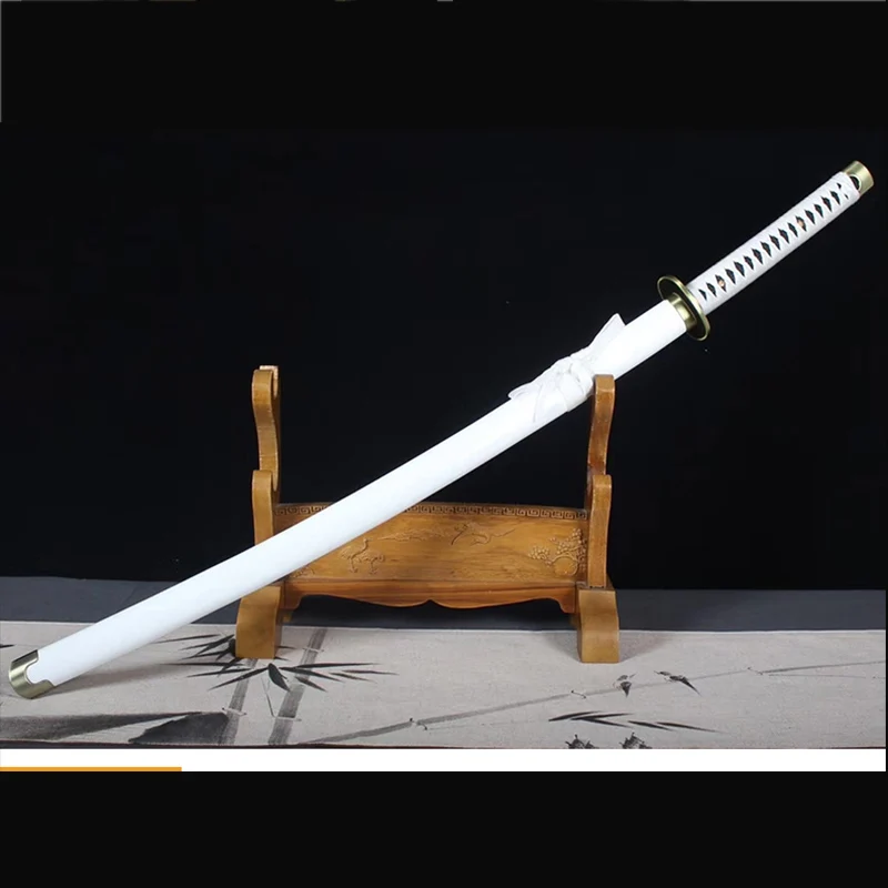 Handmade high catbon steel katana Anime swords for One Piece Zoro sword full tang sharo edge for cutting