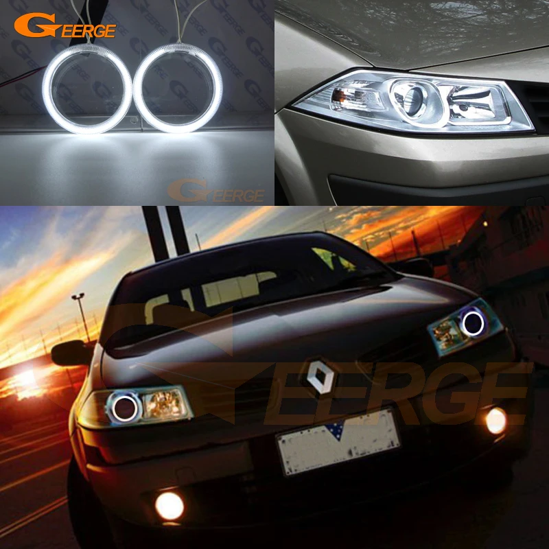 Для RENAULT MEGANE 2 II 2006 2007 2008 2009 лицевая сторона фары отличные ультра яркие ccfl