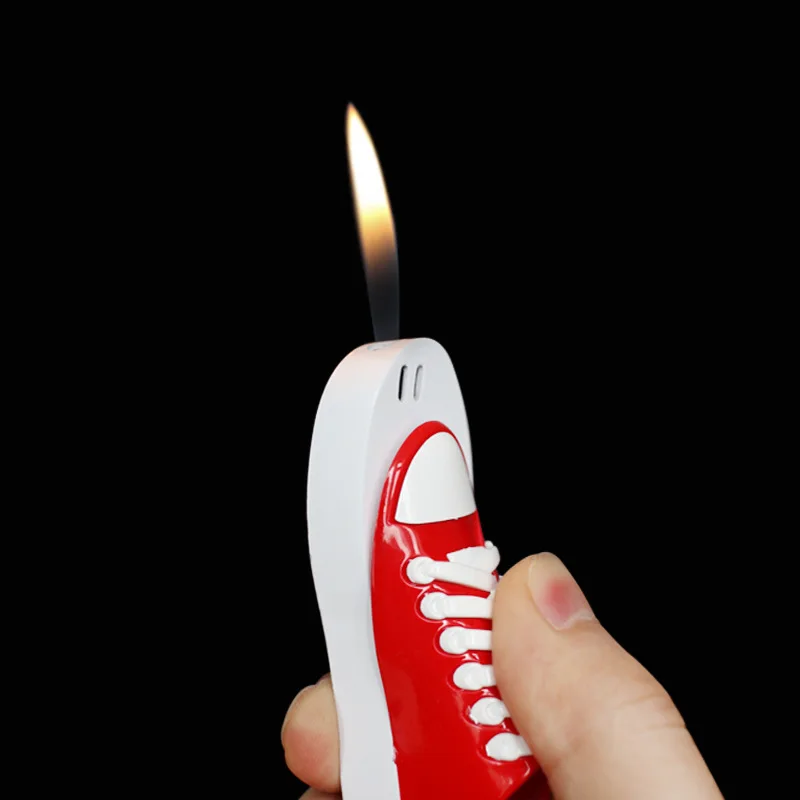 

Shoes Pendant Gas Lighters Unusual Fire Mini Funny Cigarette Lighter Cigar Pipe Gadgets for Men Gift Lighters