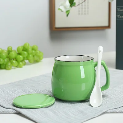 XING KILO керамическая чашка для кофе, молока, кружка с логотипом на заказ, чашка для завтрака,, Подарочная чашка красного и зеленого цветов на выбор - Цвет: 107-KL9