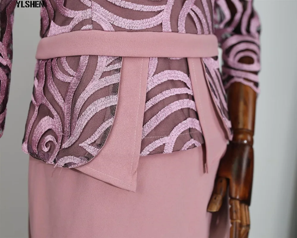 African Dresses for Women Dashiki 2019 New African Clothes Bazin Rich Sexy Slim Lace Embroidery Robe Africain Grown Africa Dress 07