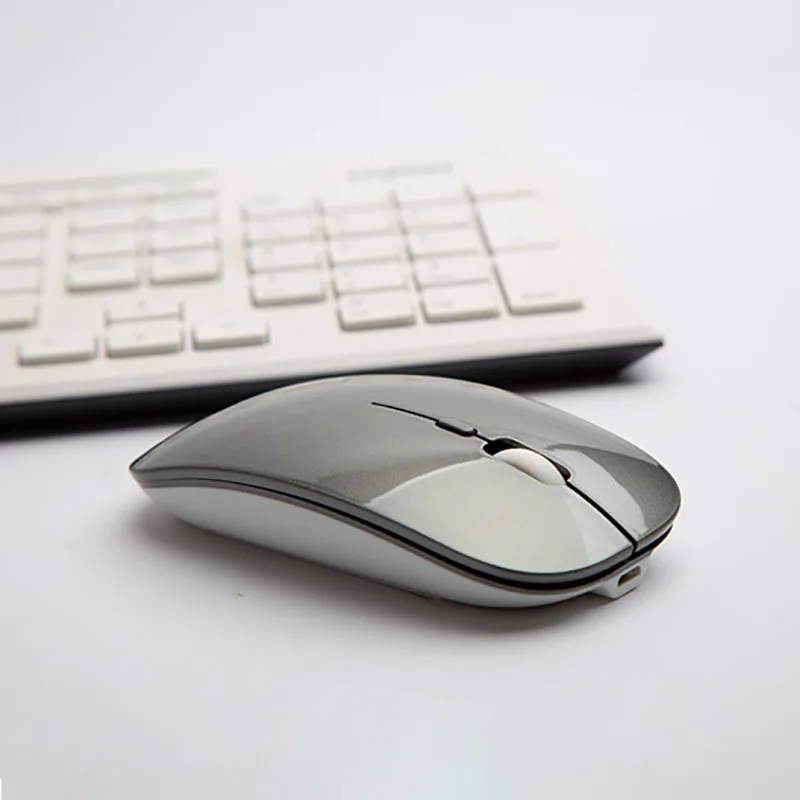 Бесшумная беспроводная мышь, портативная эргономичная мышь 2,4 ГГц, USB оптическая мышь для ноутбука, компьютера, геймера, ночного компьютера