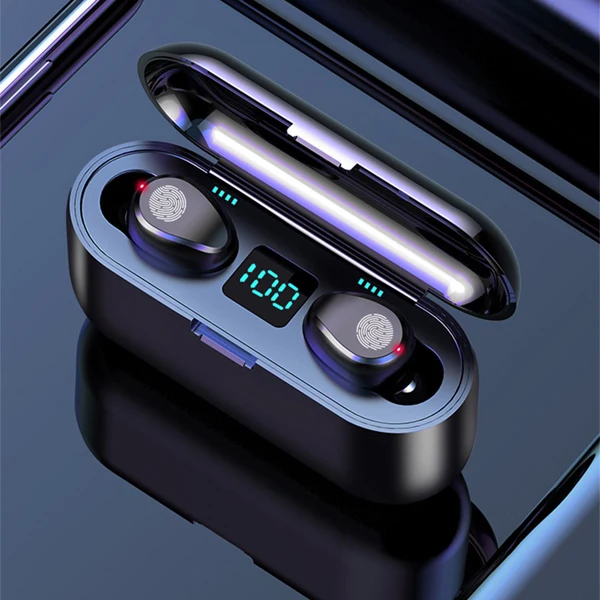 Joinrun, Bluetooth 5,0, наушники, беспроводные, стерео, спортивные, беспроводные, наушники, гарнитура, 2000 мАч, мощность для iPhone - Цвет: Touch-Black