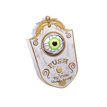 

Hot Halloween Doorbell Eyes Open Pushes Creepy Eyeballs Removable Doorbell One-eyed Ghost Treatment Door Hanging Decoration