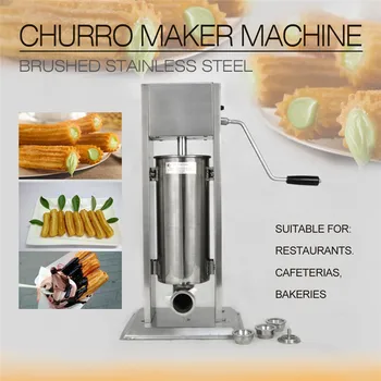 

Manual Spain Churros Filling Machine Stainless Steel Frying Churros Pure Chocolate Maker 3L/5L Stuffing Jams Snack Filler Tool