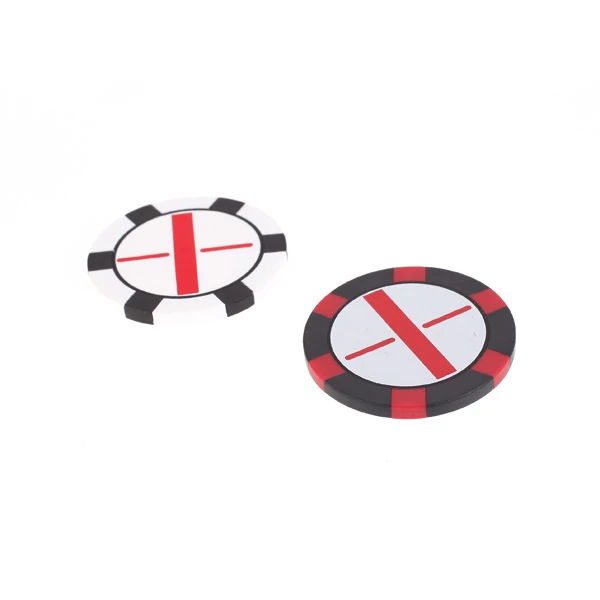5x Two-Sided Poker Chip Golf Ball Markers Putter Club Accessories Collector Gift