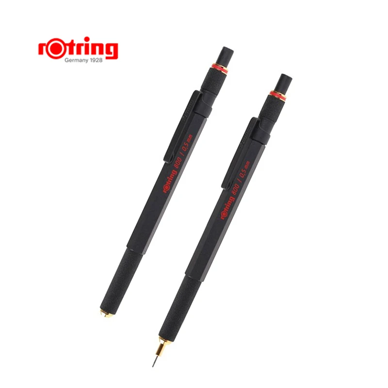 Металлический механический карандаш Rotring 800 0 5 мм/0 7 мм серебристый/черный