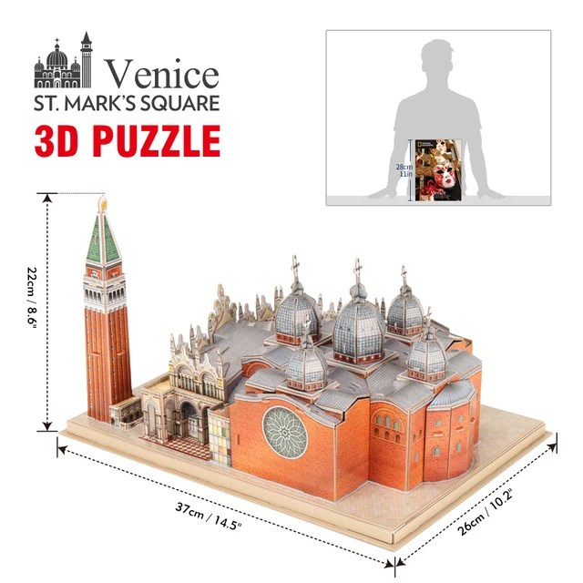 ARVOSTO CubicFun 3D Puzzle Venice St. Mark's Square Kit