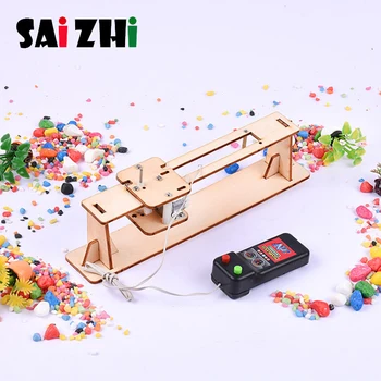 

Saizhi Diy Kids Electric Slide Rail Kits Toys For Children Educational Science Learning Technology Boys Girls Logic DIY Games