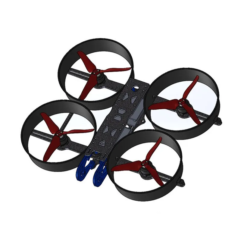 

LantianRC Gecko 138 3Inch PLA Protection Ring 9mm Motor Mounting Hole 52g Frame Kit For RC Racing Drone FPV Model Spare Part