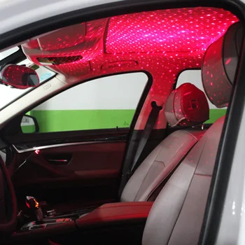 

Car Ceiling Romantic light Roof Home USB Connector Party Adjustable Red