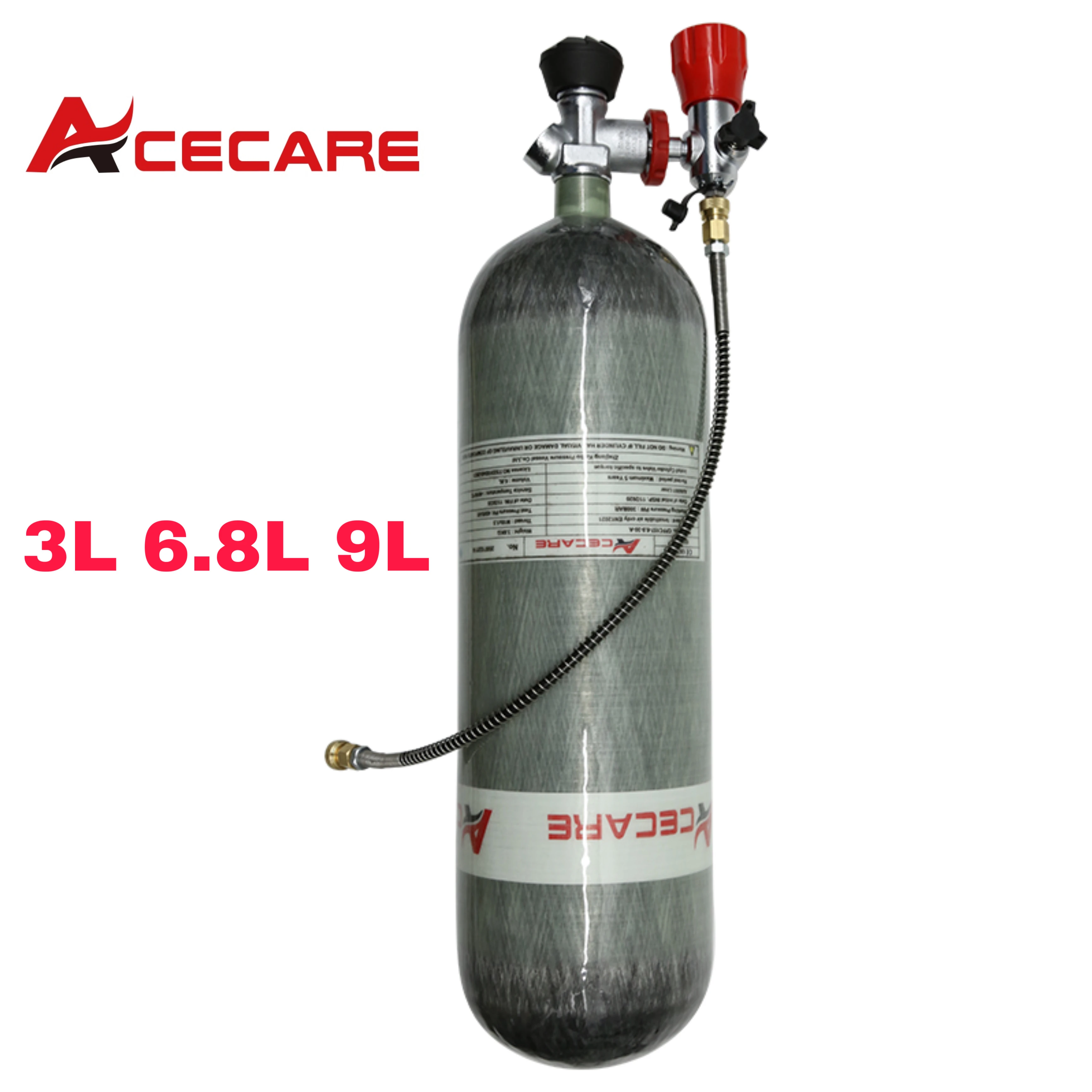 smart carbon monoxide detector Acecare 3L/6.8L/9L Carbon Fiber Cylinder 300bar/4500psi HPA Pcp Airgun Charging Tank Airforce Condor Gauge Valve Filling Station best smart smoke detector