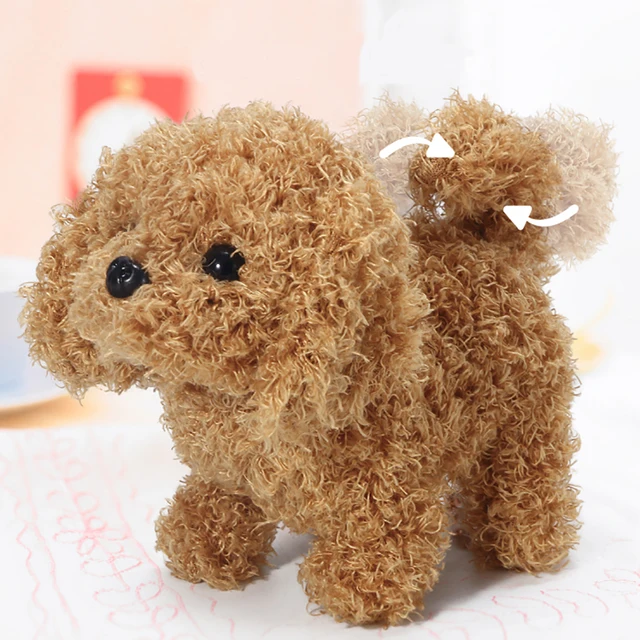 Electric Plush Toy Simulation Display Mold Teddy Corgi Dog Rabbit Tail Wagging Ass Shaking Toy Robot for Children Interesting 1