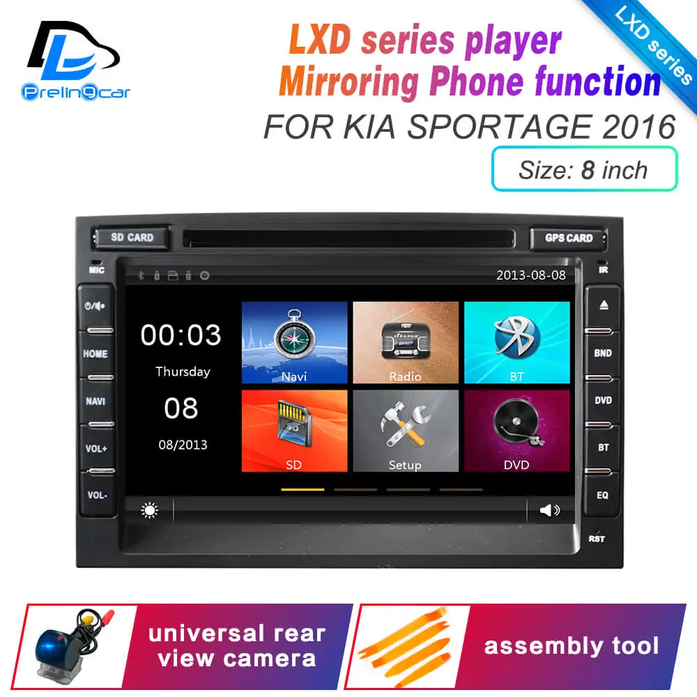 Android 9,0 DSP 4G Lte мультимедийный dvd-плеер для KIA Sorento Sportage подголовник монитор Радио Стерео навигационная система - Цвет: LXD 8 Sportage 2016