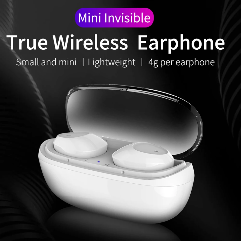 TWS C1 V5.0 супер бас мини беспроводные Bluetooth наушники сенсорное управление IPX4 водонепроницаемые наушники для iphone 11 или Android телефона