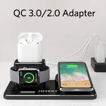 Зарядное устройство Подставка для iWatch из алюминиевого сплава Подставка для зарядки для Apple Watch 3 в 1 для iPhone серии часов AirPods