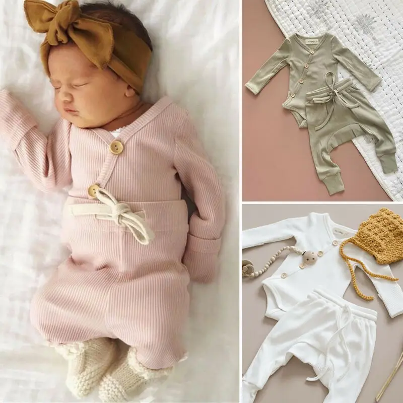 Emmababy Одежда для новорожденных мальчиков и девочек удобный комбинезон длинные