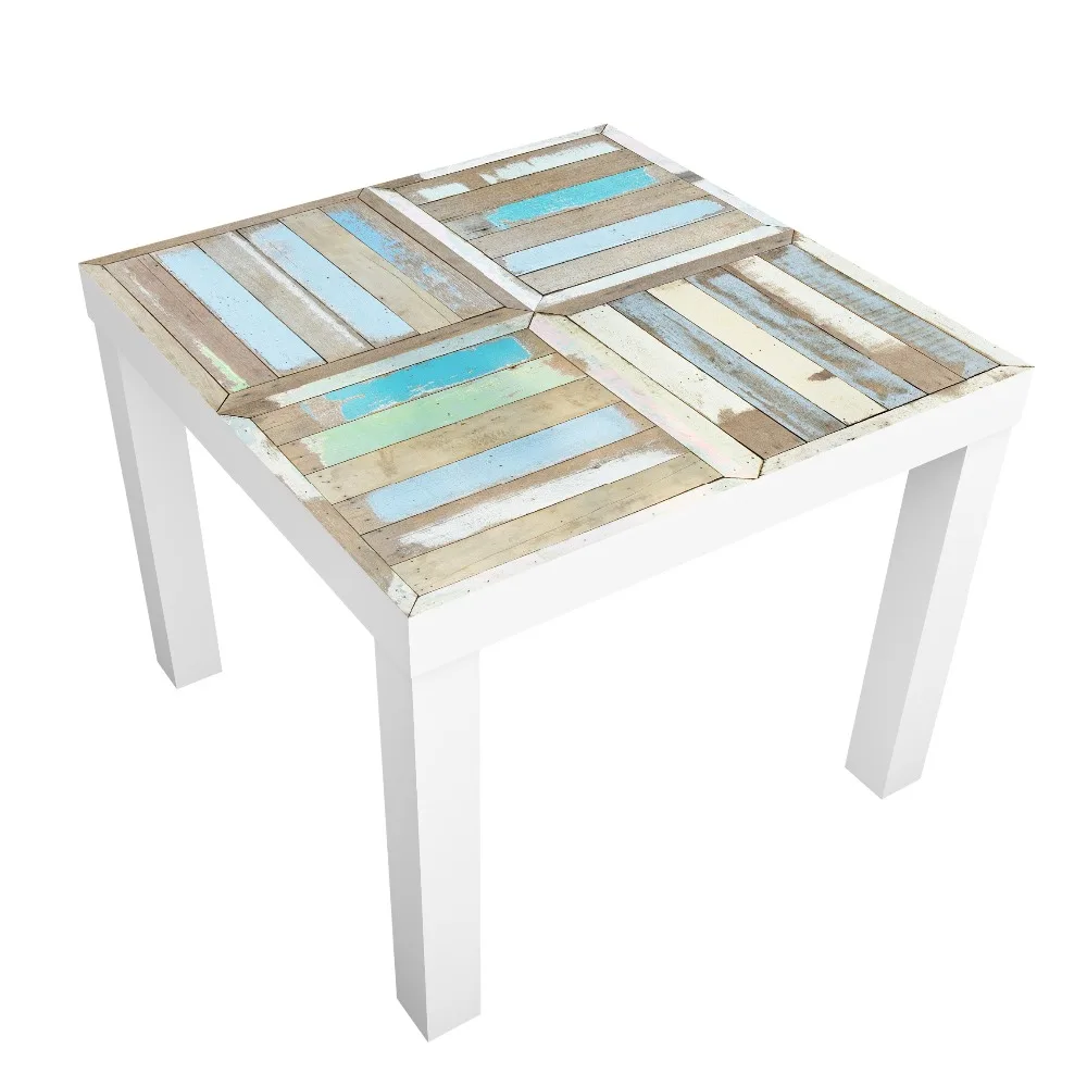 Beistelltisch-Rustic-Timber-Tisch-Tuerkis-Braun-_1