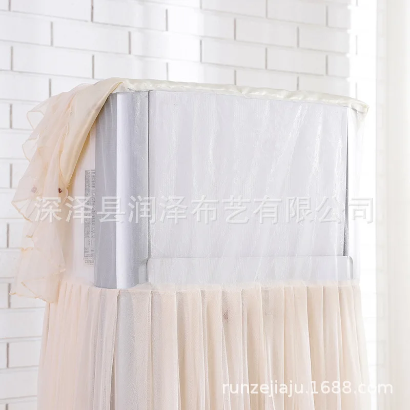 Moist Wholesale Boot Does Not Take Vertical Type Air Conditioner Cover Party Cabinet Wind-Proof And Dust Cover Fabric Ribbon Emb