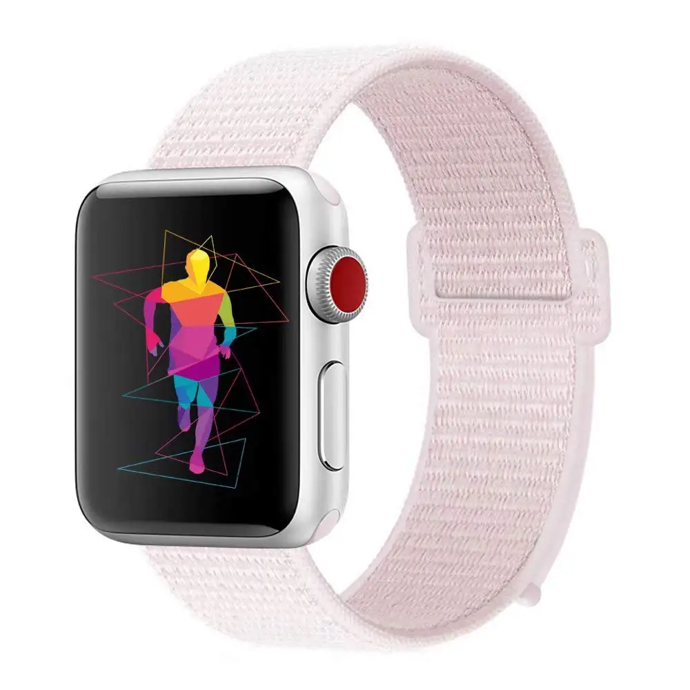 2 Ремешок для наручных часов Apple Watch серии 3/2/1 Часы петлевой ремень велкро нейлона сменный Браслет дышащий сменный ремешок Спорт - Цвет: 2