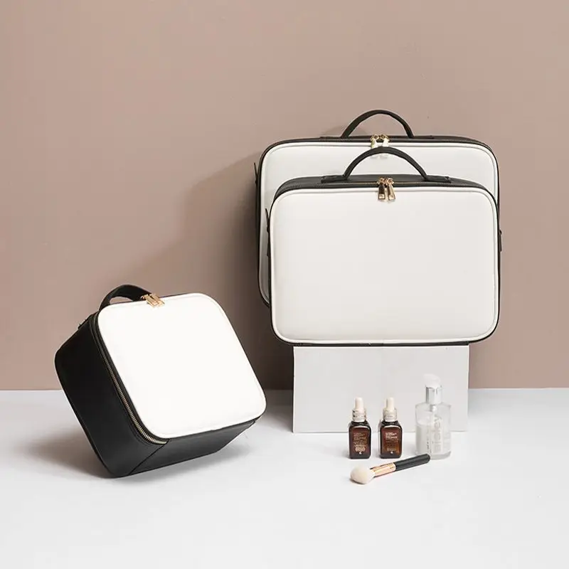 Best Offers Handbag Makeup-Bag Toiletry Storage Travel-Insert Professional Large-Capacity Clapboard JajzXkNk