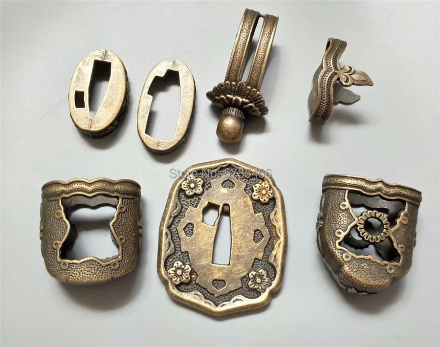 Комплект прилегающих сплавов Tsuba для японского военного меча катана аксессуары