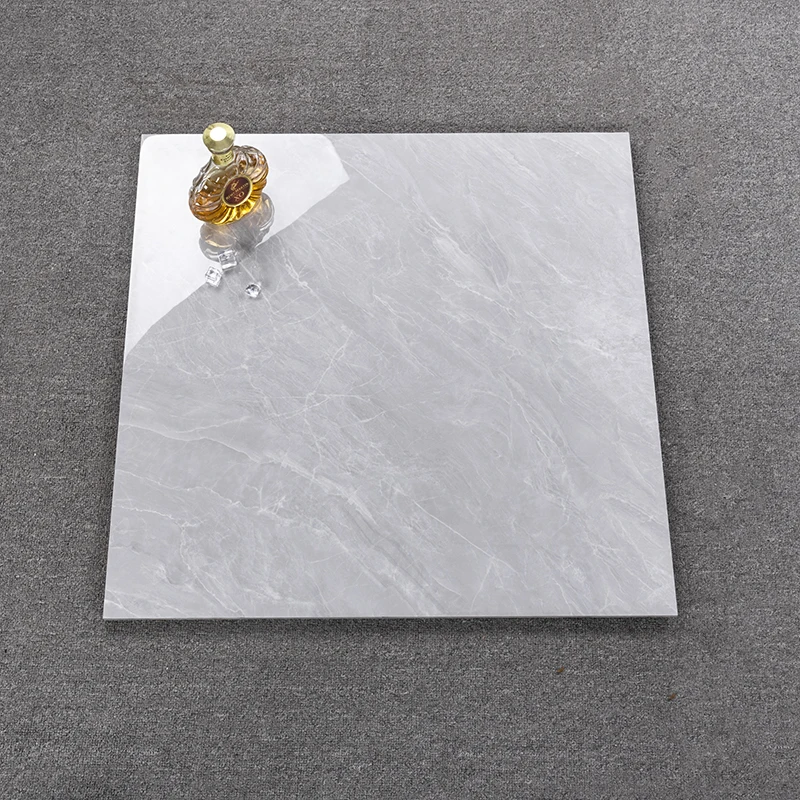 Cross-Grain Marble Living Room Floor Tile Foshan Tile 800x800 Gray Floor Tile Wall Tile Porcelain Polishing TZ