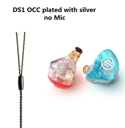 Розовый Auriculares BGVP DS1 PRO HIFI 1DD+ 2BA tecnologia hidrida en la oreja tipos de IEM OCC con micrófono/OCC chapado con cable MMCX - Цвет: Розовый