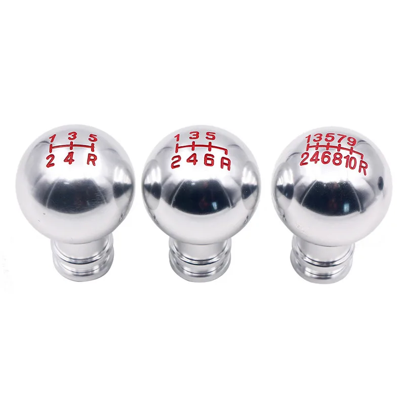 

Automobile Refitted Metal Round Gear Head Automatic/Manual Transmission Lever Handle Head 5/6/10 Gear