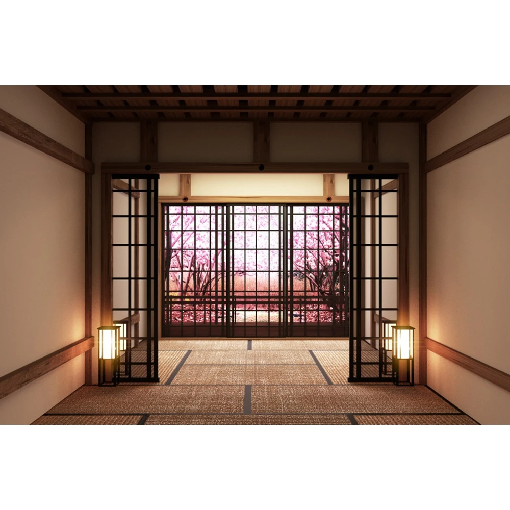thumbnail image 1 of Fondos fotográficos de retratos interiores con ventana de casa de estilo japonés para sala de estar de Yeele, 1 of 5