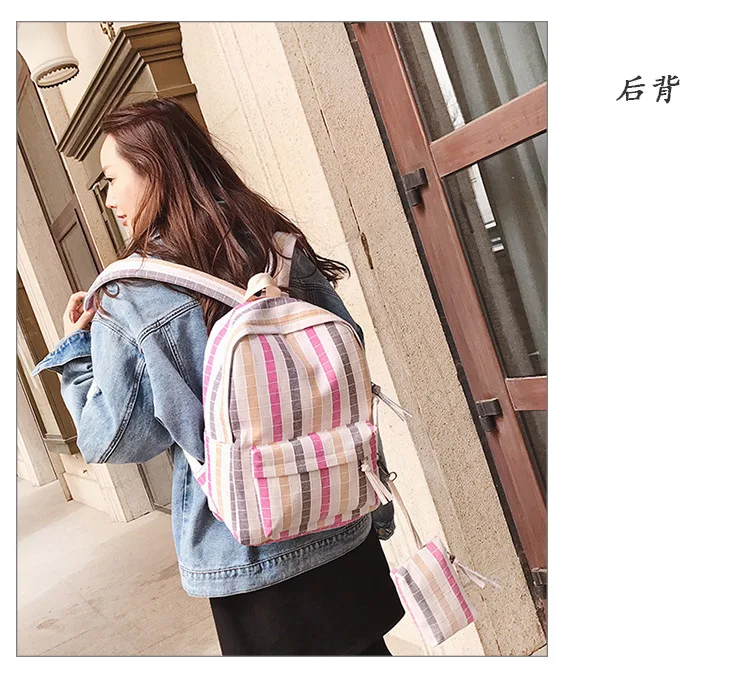 Рюкзак ulzzang стиль корейско-Стиль из плотной ткани в клетку Hipster школьный рюкзак для использования на природе