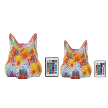 

16Colors Remote Control 3D Print Squirrel Head Night Light LED Lamp Room Decor Average Service Life 2000h Charging 1-2h
