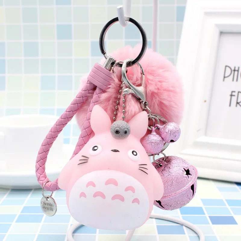 1 Горячая мини мой сосед синий Тоторо плюшевый брелок игрушка kawaii Аниме Тоторо зонтик мягкие плюшевые брелки подарок - Цвет: 1