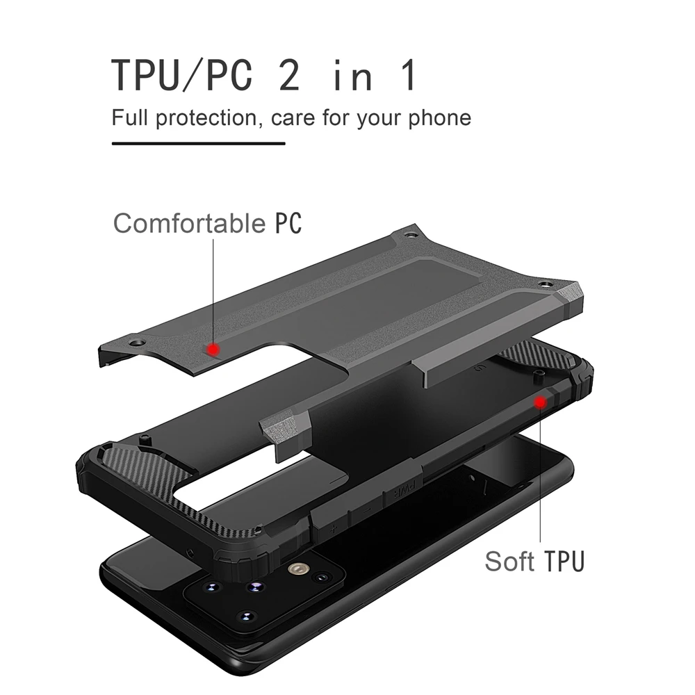 US $620.00 400pcs Strong Hybrid Tough Shockproof Armor Phone Cases For Samsung Galaxy S20 Plus Case S20 Ultra S20 Rugged Impact Armor Cover