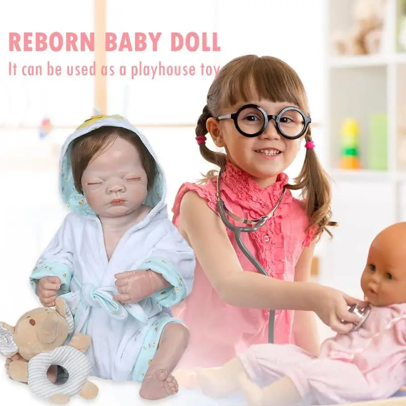 Reborn моделирование кукла игрушка модная и Милая с капюшоном ручной работы Новинка и Красота Мягкая виниловая обучающая игрушка