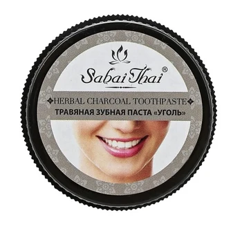 

Herbal toothpaste Sabai Thai Authentic SPA, SBT-032 Y, coal