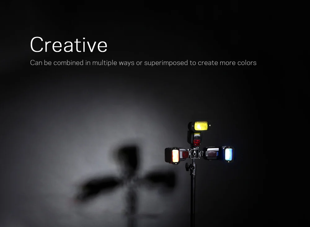 AODELAN Flash Speedlight Honeycomb Grids and Gel Set Lighting Modifier with Magn