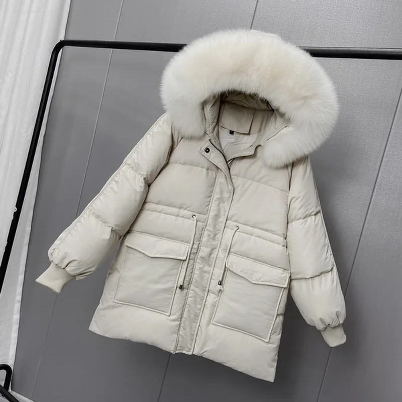 2020 New Winter White Duck Down Jacket Women
