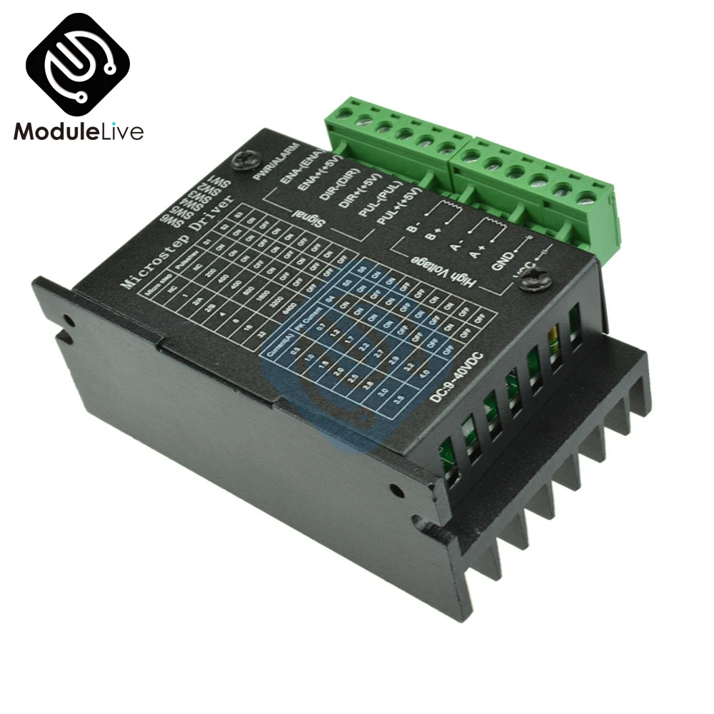 TB6600 Драйвер шагового двигателя контроллер 4A 9 ~ 42V ttl 16 микро-шаг CNC 1 Ось Новый TB6600 Драйвер шагового двигателя контроллер 4A 9 ~ 42V ttl 16 микро-шаг CNC 1 Ось Новый