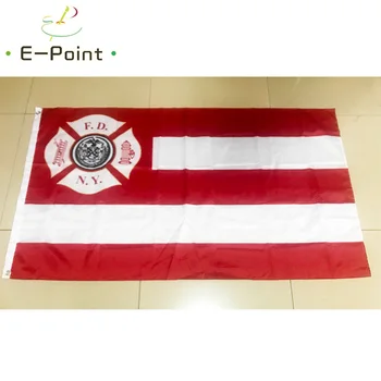 

New York City Fire Department FDNY Flag 3ft*5ft (90*150cm) Size Christmas Decorations for Home Flag Banner Gifts