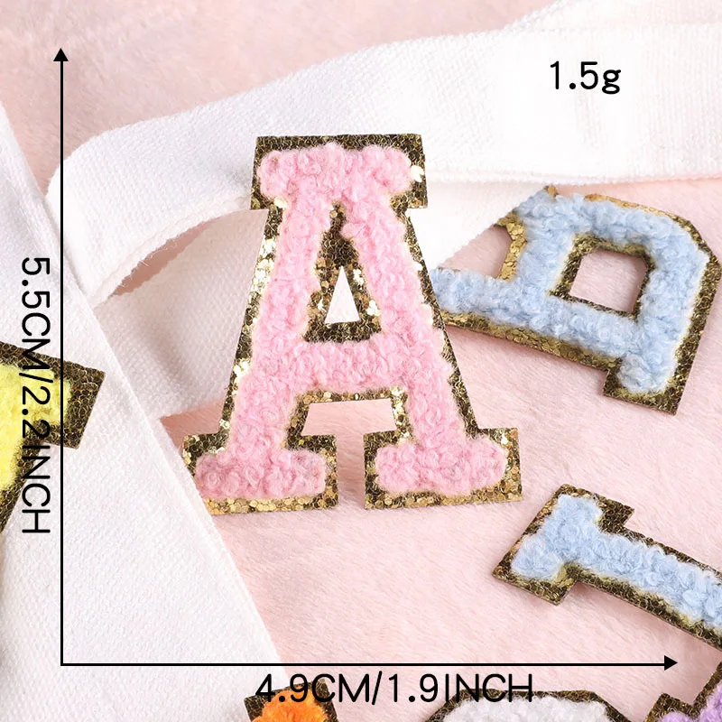 4.5CM High 26pcs/lot Red and Black Alphabet Letter Patches Sew on bagdes  Embroidered Iron On Patch for clothing bag