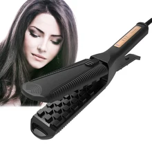 Гофрированные щипцы для завивки волос пушистые гофрированные утюжки выпрямитель для волос Керамика щипцы волны бигуди нагревательные пластины Инструменты для укладки